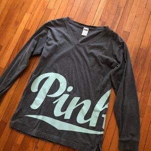 SOLD- Victoria Secrets Pink Long Sleeve Shirt